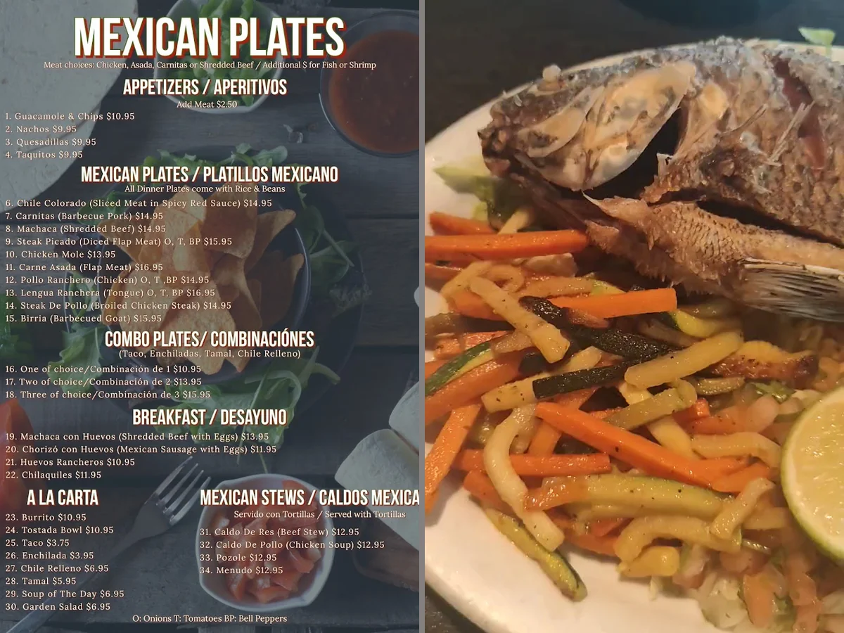 Hearty Mexican comfort food served in generous portions.